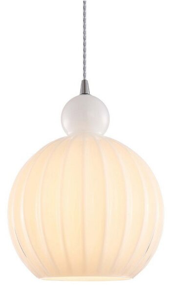 Lampada a sospensione Halo Design, Bianco, Sala da pranzo, Vetro