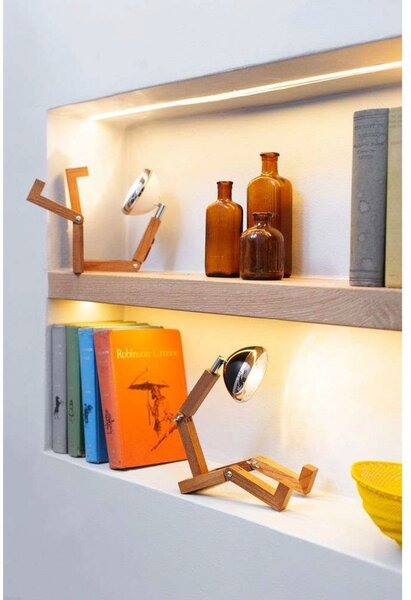 Lampade da tavolo MR. WATTSON, Legno, Soggiorno, Metallo, Vintage