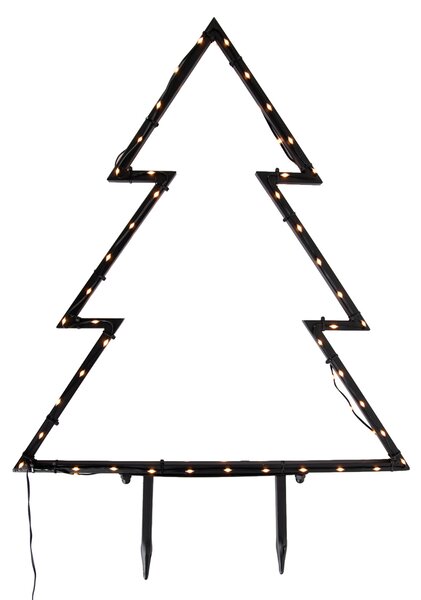 Faretto natalizio albero nero 54 cm incl. LED IP44 - Kas