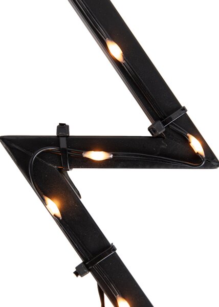 Faretto natalizio albero nero 54 cm incl. LED IP44 - Kas