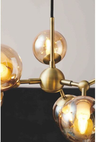 Lampada a sospensione Halo Design, Dorato / Ottone, Sala da pranzo, Metallo