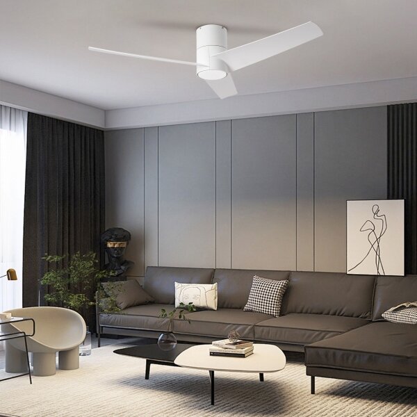 ZEVENTI - Ventilatore a soffitto LED BARROSA LED/18W/230V Wi-Fi Tuya bianco + DO