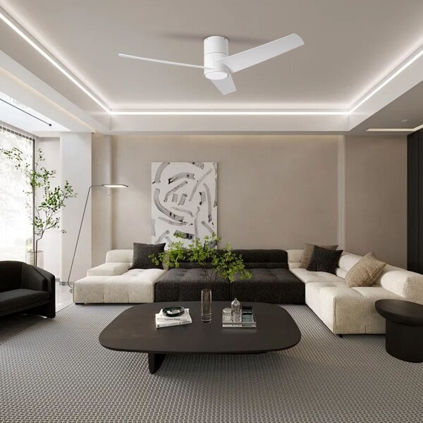 ZEVENTI - Ventilatore a soffitto LED BARROSA LED/18W/230V Wi-Fi Tuya bianco + DO