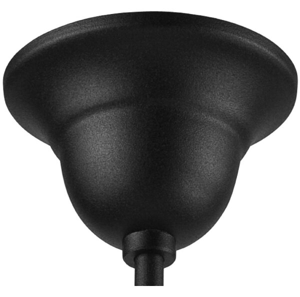 Lampadario a sospensione con supporto rigido RETRO 1xE27/60W/230V nero
