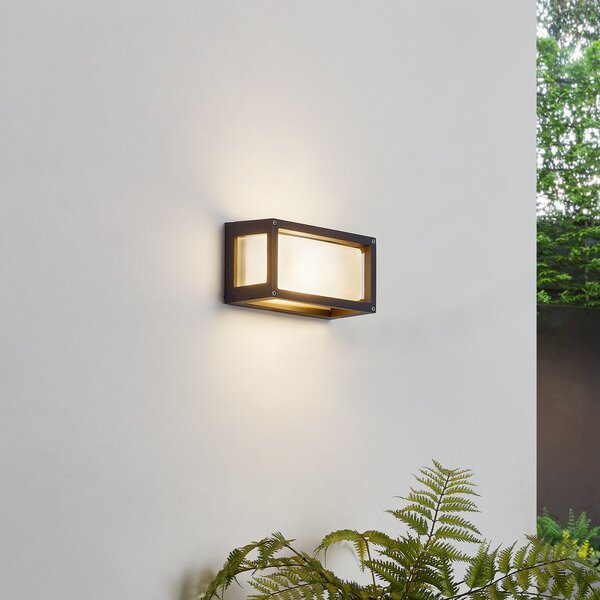 Lampade da esterno Lucande, Aurelien, dimmerabile, Nero, Balcone, Metallo, Moderno