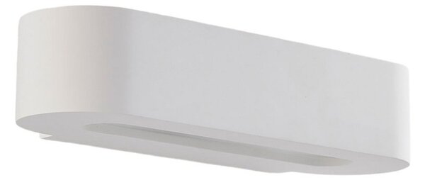Applique da parete Lindby, Fioni, dimmerabile, Bianco, Soggiorno, Gesso / Argilla, Moderno