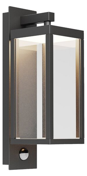 Lampade da esterno Lucande, Ferdinand, Grigio, Balcone, Vetro, Moderno