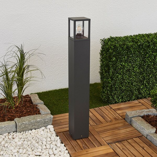 Lampade da esterno Lucande, Klemens, dimmerabile, Nero, Terrazza, Alluminio, Moderno