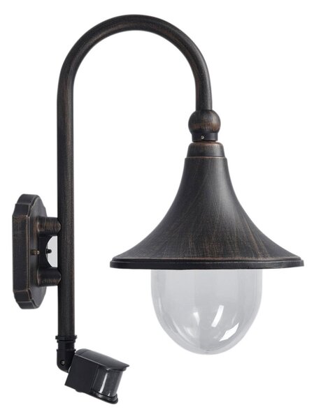 Lampade da esterno Lindby, Daphne, dimmerabile, Nero, Balcone, Alluminio, Antico