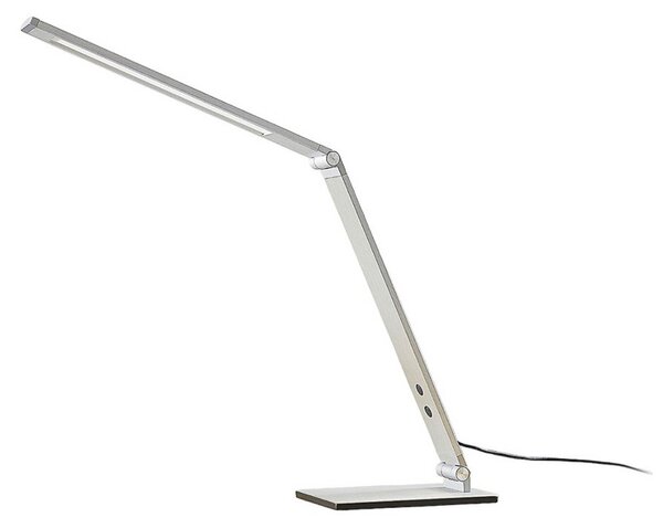 Lampade da tavolo Lucande, Nicano, dimmerabile, Metallizzato, Studio / Ufficio, Metallo, Moderno