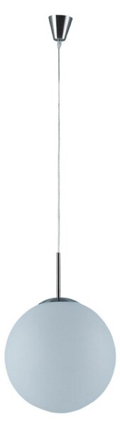 Lampada a sospensione Lindby, Marike, dimmerabile, Bianco, Soggiorno, Vetro, Moderno