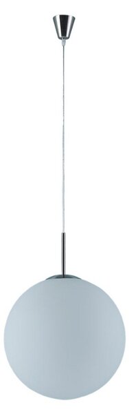 Lampada a sospensione Lindby, Marike, dimmerabile, Bianco, Soggiorno, Vetro, Moderno