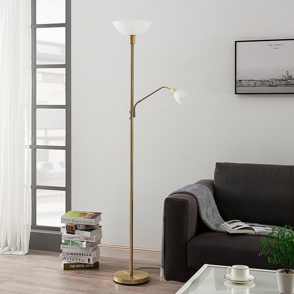 Lampada da terra Lindby, Jost, Dorato / Ottone, Soggiorno, Metallo