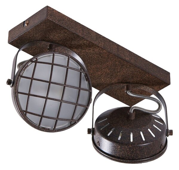 Plafoniera Lindby, Tamin, dimmerabile, Marrone / Ruggine, Soggiorno, Metallo, Industriale