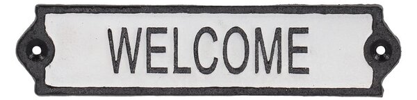 Insegna in ghisa 21x5 cm Welcome - Esschert Design