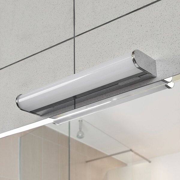 Applique da parete Lindby, Jesko, dimmerabile, Metallizzato, Bagno, Plastica, Moderno
