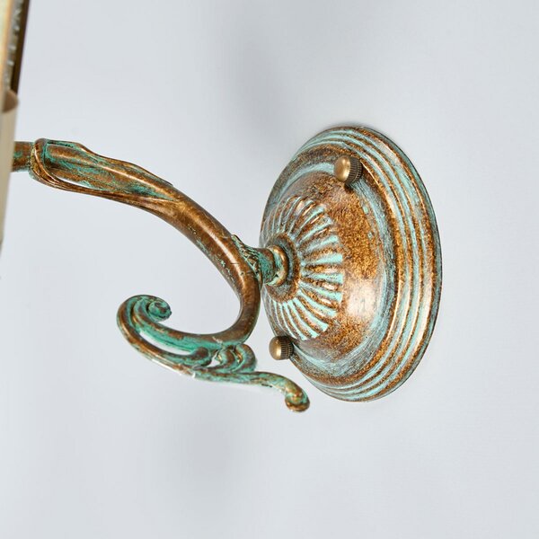 Applique da parete Lindby, Kalea, dimmerabile, Bronzo / Ottone anticato, Soggiorno, Metallo, Antico