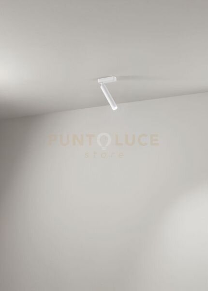 Faretto in alluminio colore bianco bambù led 10w 1120lm 3000k cri?90