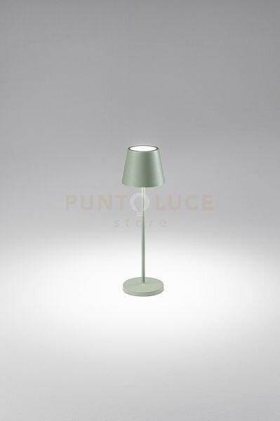 Lampada da tavolo ricaricabile a batterie diva led 2w 3000k cri?80 