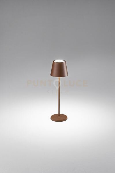 Lampada da tavolo ricaricabile a batterie diva led 2w 3000k cri?80 