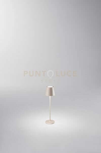 Lampada da tavolo ricaricabile a batterie minidiva led 1,5w 3000k c