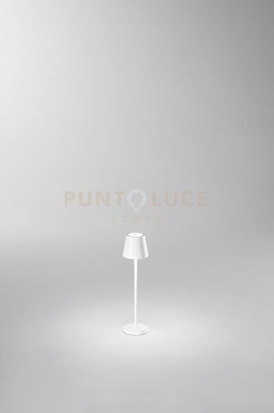 Lampada da tavolo ricaricabile a batterie minidiva led 1,5w 3000k c