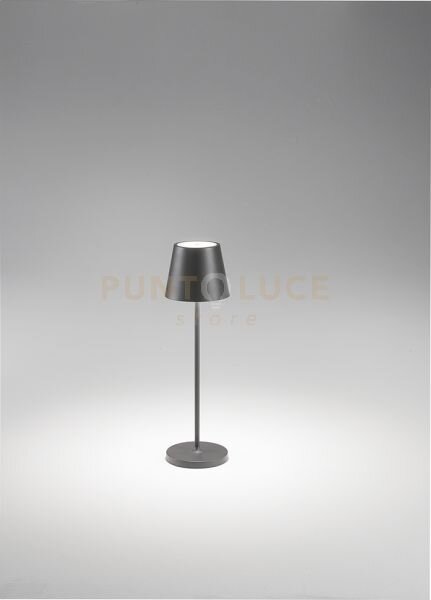 Lampada da tavolo ricaricabile a batterie diva led 2w 3000k cri?80 