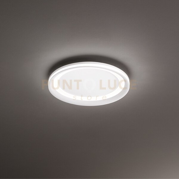 Plafoniera edge in alluminio colore bianco a led 66w 4620lm - 3000k