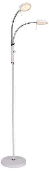 Lampada da terra Halo Design, dimmerabile, Bianco, Soggiorno, Metallo