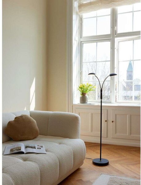 Lampada da terra Halo Design, dimmerabile, Bianco, Soggiorno, Metallo