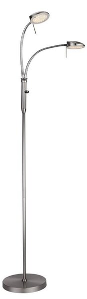 Lampada da terra Halo Design, dimmerabile, Metallizzato, Soggiorno, Metallo