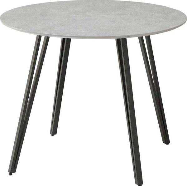 Tavolo da pranzo Floris Ø 80 cm effetto pietra