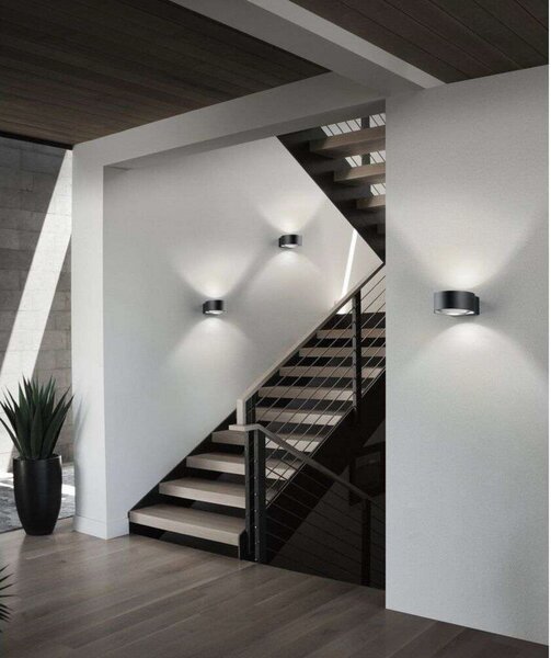 Applique da parete LIGHT-POINT, dimmerabile, Bronzo / Ottone anticato, Soggiorno, Alluminio