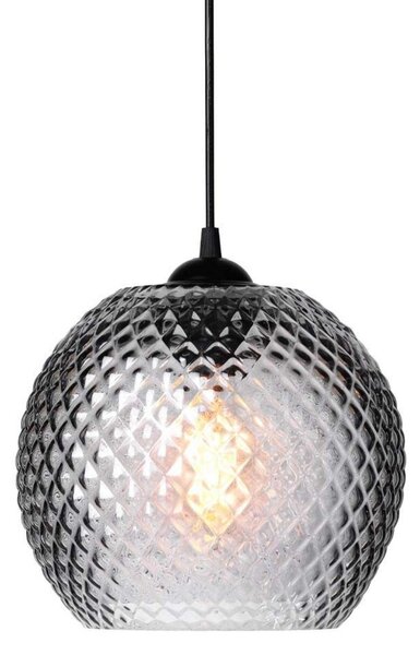 Lampada a sospensione Halo Design, Grigio, Sala da pranzo, Vetro