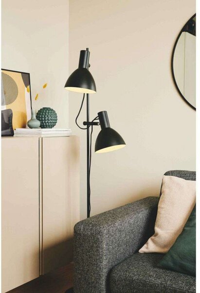 Lampada da terra Halo Design, Nero, Soggiorno, Metallo
