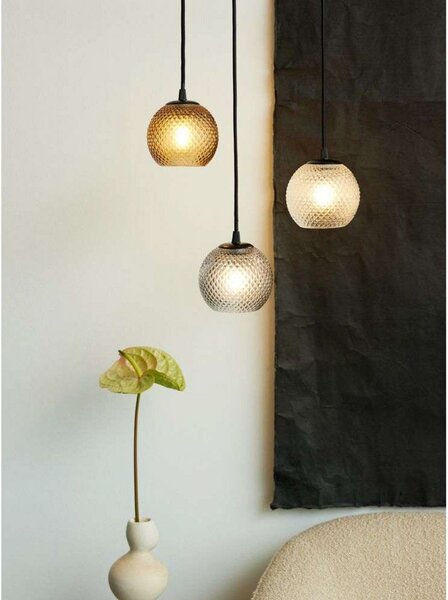 Lampada a sospensione Halo Design, Arancione, Sala da pranzo, Vetro