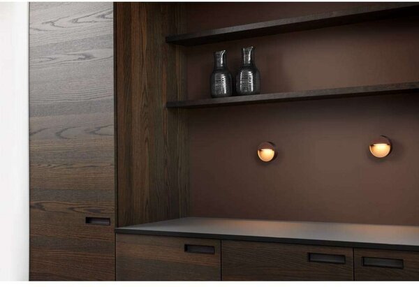 Applique da parete LIGHT-POINT, dimmerabile, Bronzo / Ottone anticato, Balcone, Alluminio