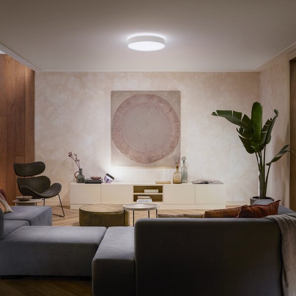 Plafoniera Philips Hue, Philips Hue, dimmerabile, Bianco, Soggiorno, Metallo, Moderno