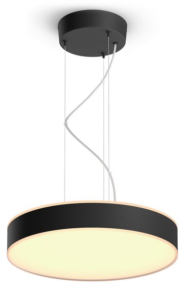 Lampada a sospensione Philips Hue, Philips Hue, dimmerabile, Nero, Soggiorno, Metallo, Moderno