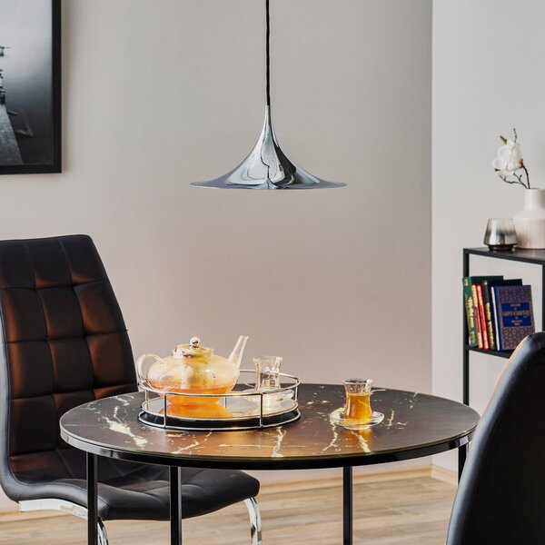 Lampada a sospensione GUBI, Semi, dimmerabile, Metallizzato, Soggiorno, Metallo, Design