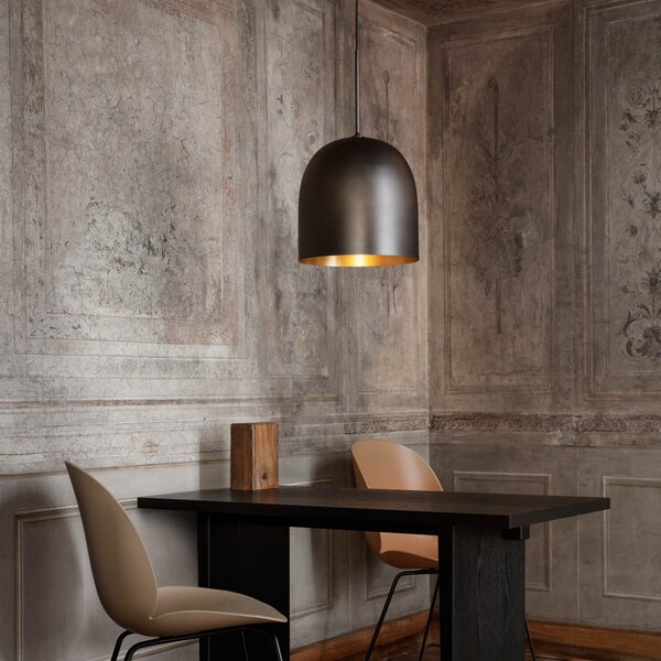 Lampada a sospensione GUBI, Howard, dimmerabile, Metallizzato, Soggiorno, Metallo, Design