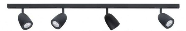 Designline Bell Kit 4 Plafoniera 2m Nero - Antidark