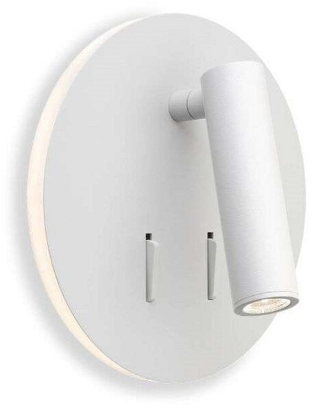 Applique da parete ANTIDARK, Bianco, Camera da letto, Alluminio