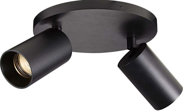 SpotOn Circle2 Applique da Parete/Soffitto Nero - Antidark