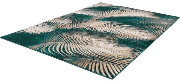 Tappeto in lana color petrolio 133x180 cm Areca - Agnella
