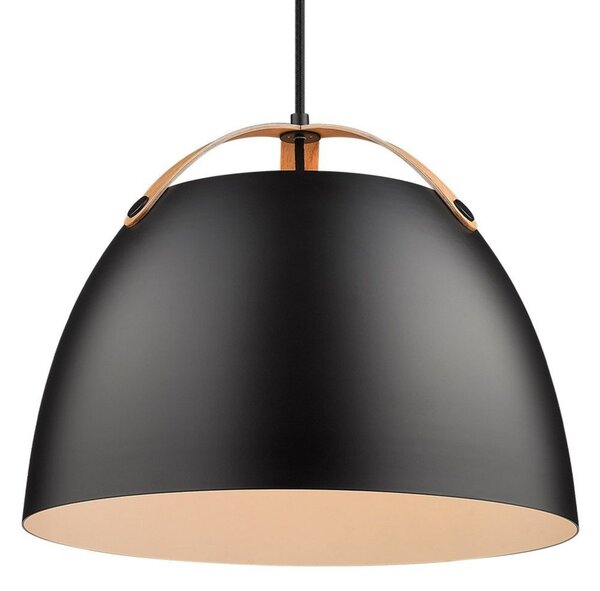 Lampada a sospensione Halo Design, Nero, Sala da pranzo, Vetro