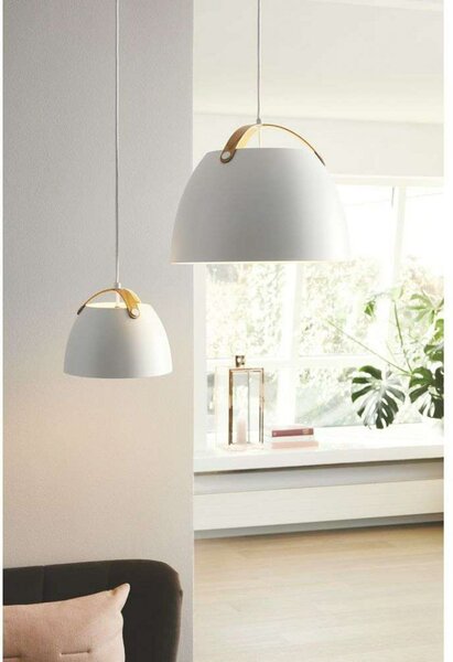 Lampada a sospensione Halo Design, Bianco, Sala da pranzo, Metallo