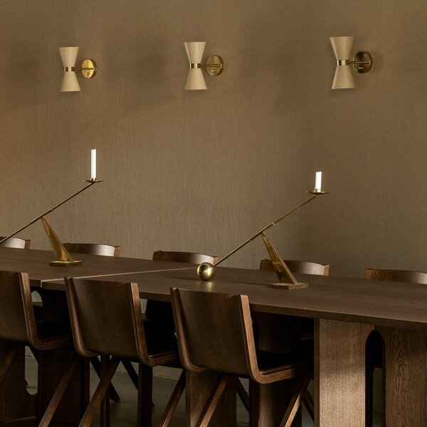 Applique da parete Audo Copenhagen, Collector, dimmerabile, Beige, Soggiorno, Metallo, Design
