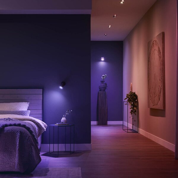 Plafoniera Philips Hue, dimmerabile, Bianco, Soggiorno, Metallo