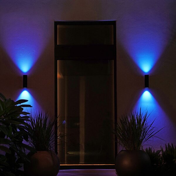 Lampade da esterno Philips Hue, Appear, dimmerabile, Nero, Metallo, Moderno